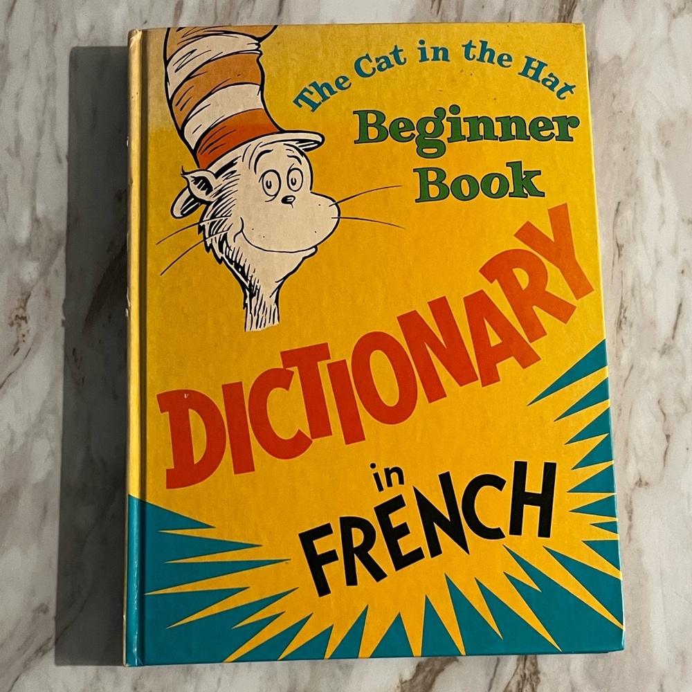 The Cat In The Hat Dictionary in French HC Book